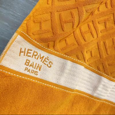 wholesale quality hermes cut pile jacquard bath towel